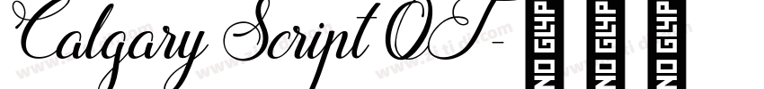 Calgary Script OT字体转换